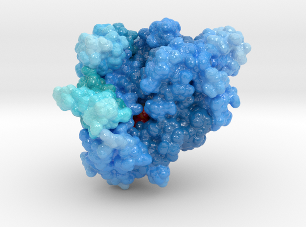 RNA Polymerase inhibited by Remdesivir-OLD in Glossy Full Color Sandstone: Extra Small
