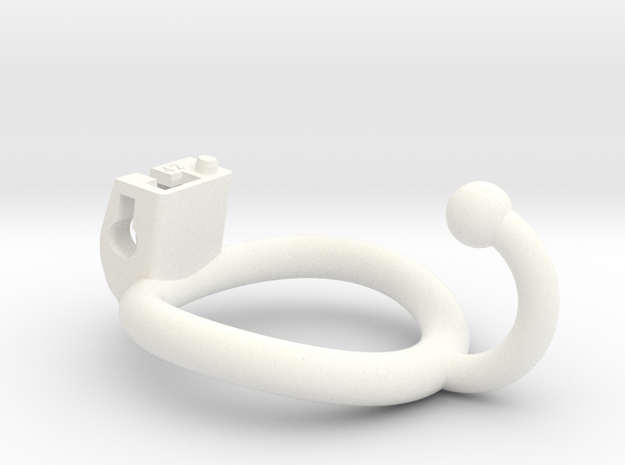 Cherry Keeper Ring - 42mm Ball Hook in White Processed Versatile Plastic