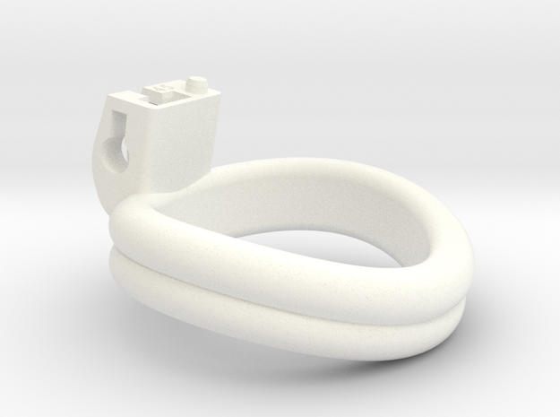 Cherry Keeper Ring - 45mm Double in White Processed Versatile Plastic