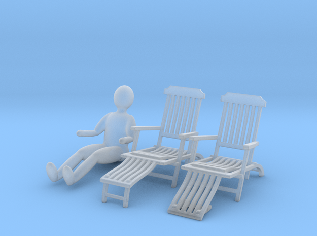 deck chair ergonomic 1to100 up down p02 man in Smooth Fine Detail Plastic