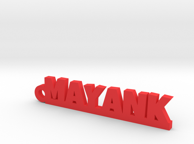 MAYANK_keychain_Lucky in Red Processed Versatile Plastic