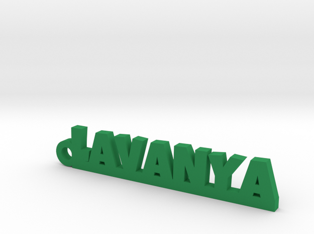 LAVANYA_keychain_Lucky in Green Processed Versatile Plastic