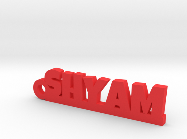 SHYAM_keychain_Lucky in Red Processed Versatile Plastic