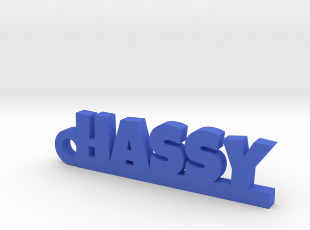 HASSY_keychain_Lucky in Blue Processed Versatile Plastic