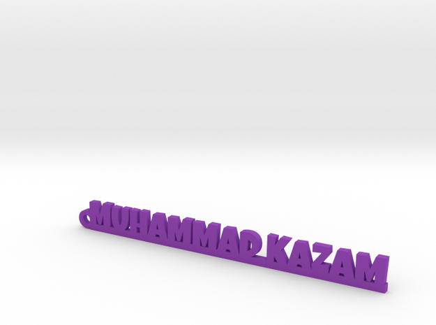 MUHAMMAD KAZAM_keychain_Lucky in Purple Processed Versatile Plastic