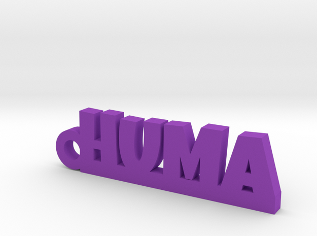 HUMA_keychain_Lucky in Purple Processed Versatile Plastic