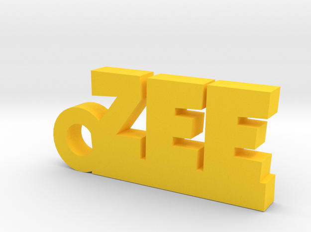 ZEE_keychain_Lucky in Yellow Processed Versatile Plastic