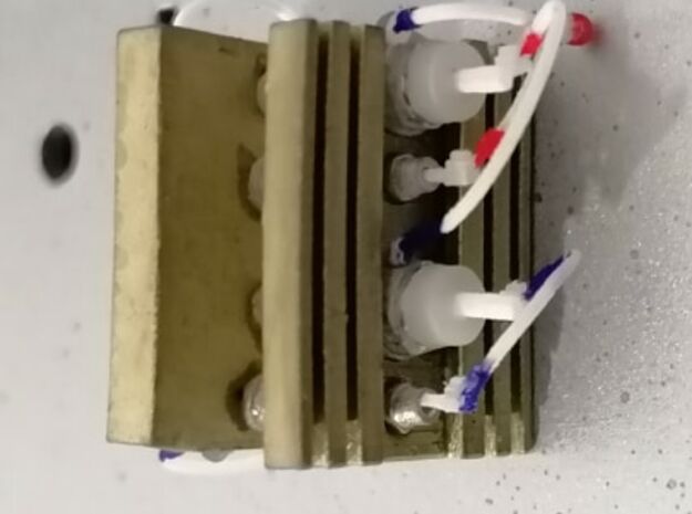Rectifier heatsinks with wires Eaglemoss delorean  in Smooth Fine Detail Plastic