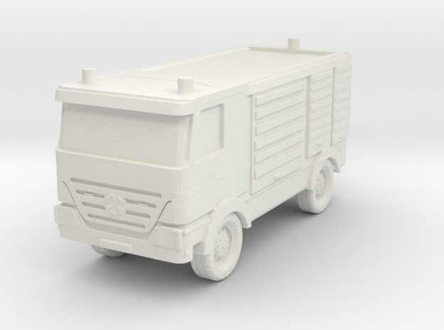 Mercedes Actros Fire Truck 1/72 in White Natural Versatile Plastic