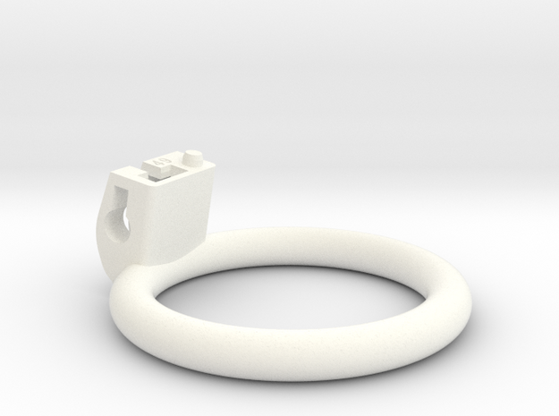 Cherry Keeper Ring - 49mm Flat in White Processed Versatile Plastic