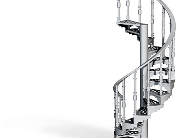 s-64fs-spiral-stairs-market-lh-2a in Tan Fine Detail Plastic