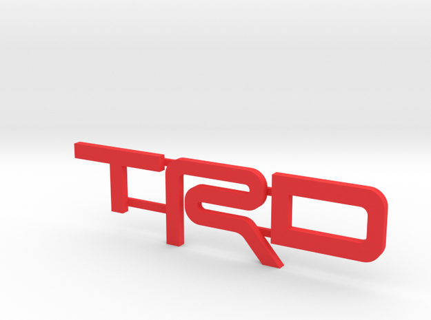 TRD V5 Letter Inserts in Red Processed Versatile Plastic