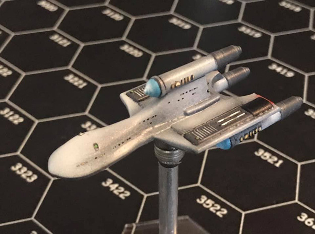 3125 Scale Romulan SparrowHawk-A Light Cruiser MGL in White Natural Versatile Plastic