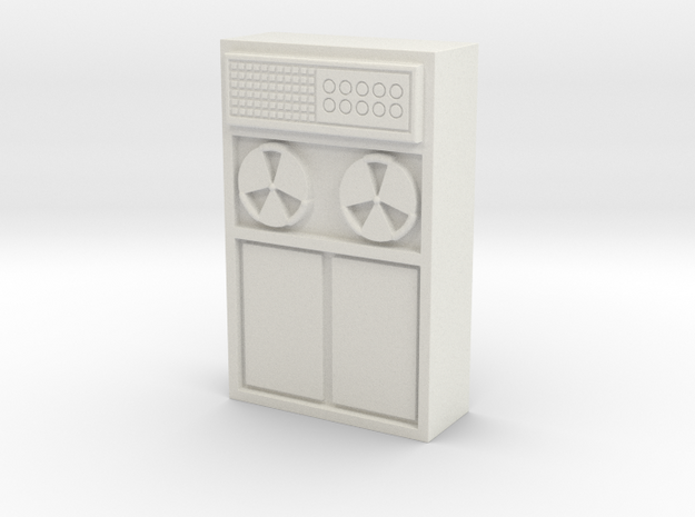 Old Computer Bank 1/56 in White Natural Versatile Plastic