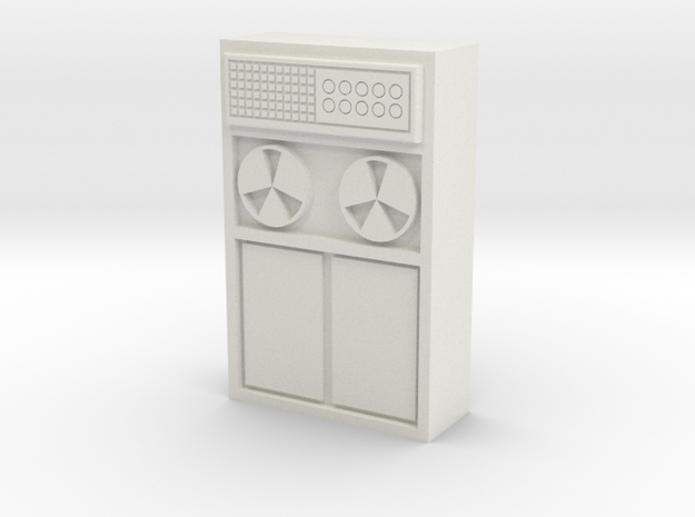 Old Computer Bank 1/12 in White Natural Versatile Plastic