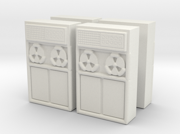 Old Computer Bank (x4) 1/120 in White Natural Versatile Plastic