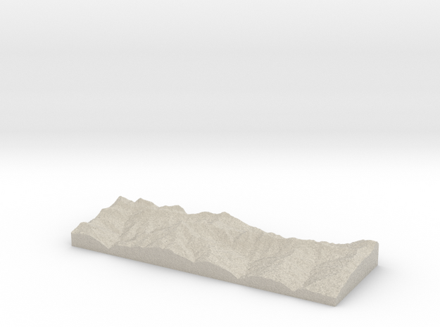 Model of Djebel Djurdjura in Natural Sandstone