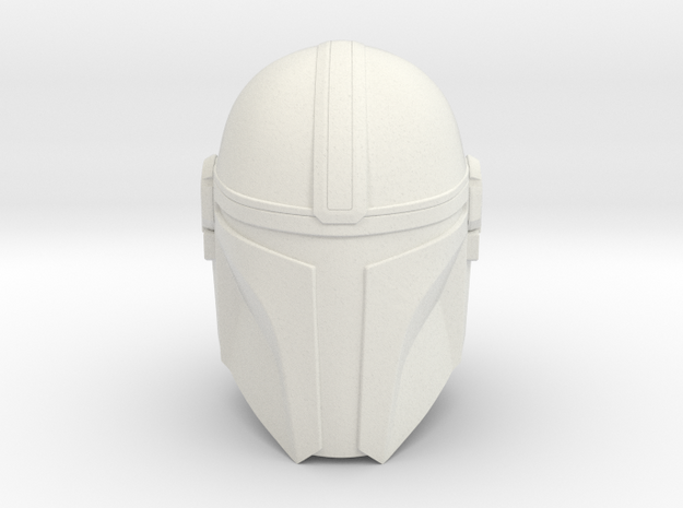 (The) Mandalorian Helmet | CCBS Scale in White Natural Versatile Plastic