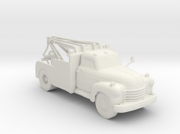 1949 Chevy  Wrecker 1:160 scale in White Natural Versatile Plastic