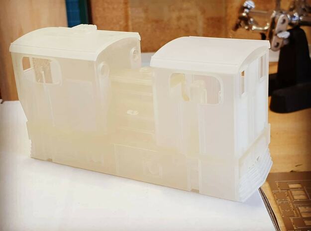 00 Scale Y10 LNER Sentinel Shunter in White Natural Versatile Plastic