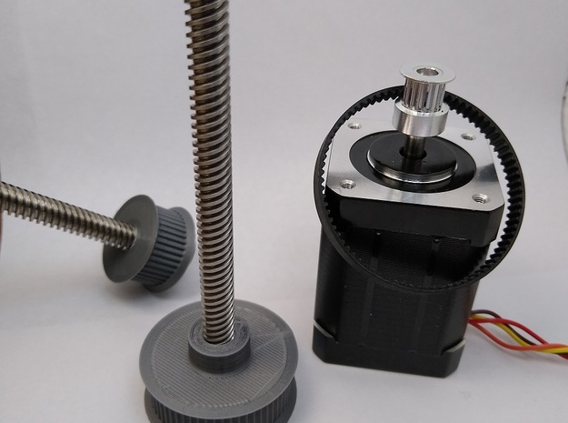 Pulley 60T GT2 D8mm in Aluminum