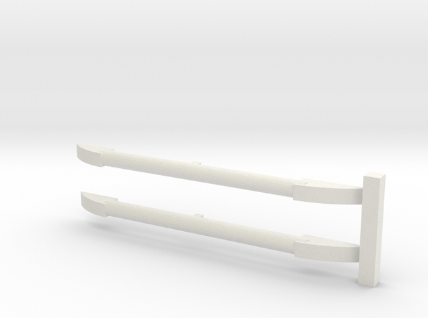 1-43 scale Roof Rack in White Natural Versatile Plastic