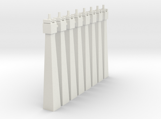 pylon_dl_n_55mm_pinx8 in White Natural Versatile Plastic