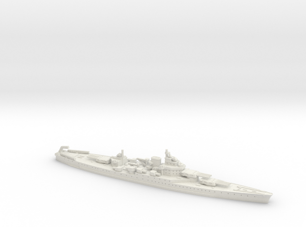 USS Minnesota 1/1800 in White Natural Versatile Plastic
