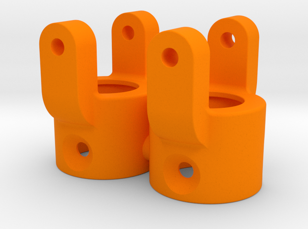 DravTech Mini Axle Chub in Orange Processed Versatile Plastic