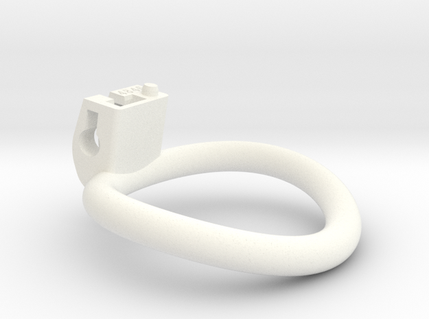 Cherry Keeper Ring - 48x46mm Wide Oval (~47mm) in White Processed Versatile Plastic