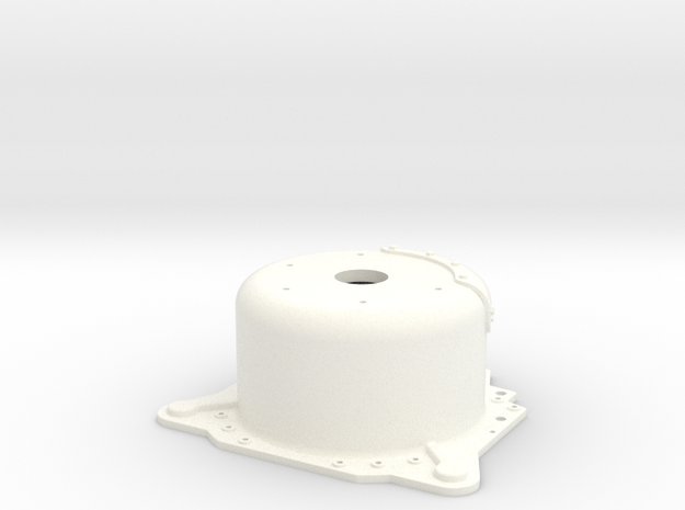 1/8 Lenco 8.125" Dp Bellhousing(No Starter Mnt) in White Processed Versatile Plastic