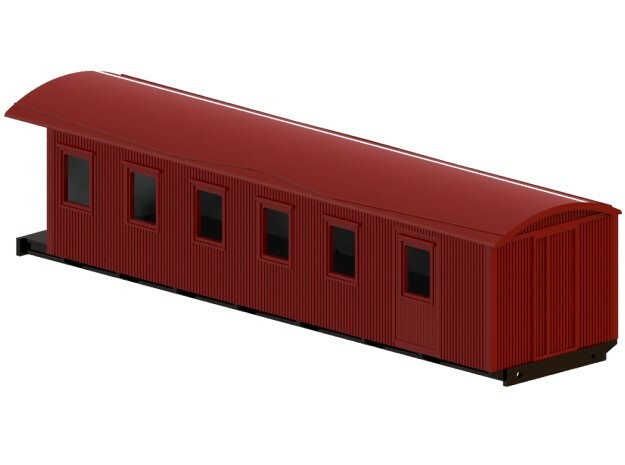 C10 - Swedish passenger wagon in Tan Fine Detail Plastic