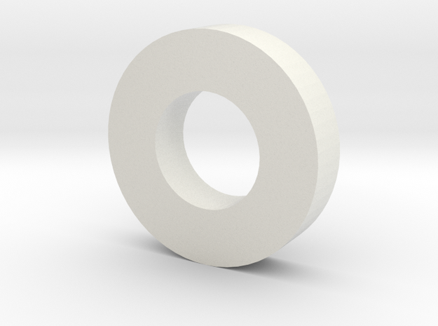 RadioGlobe - Spacer Ring x2 in White Natural Versatile Plastic