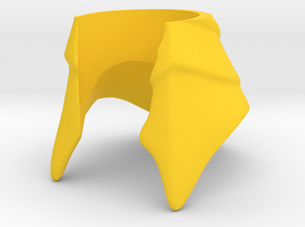 King Hssss Helmet for Snake form in Yellow Processed Versatile Plastic