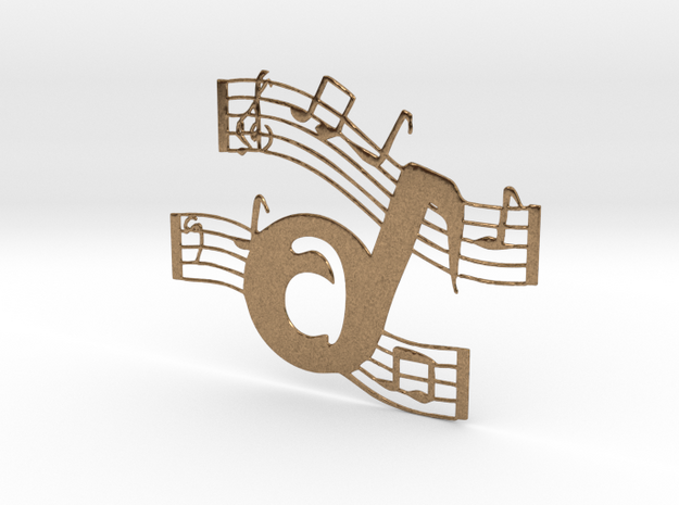 Musical Font A in Natural Brass