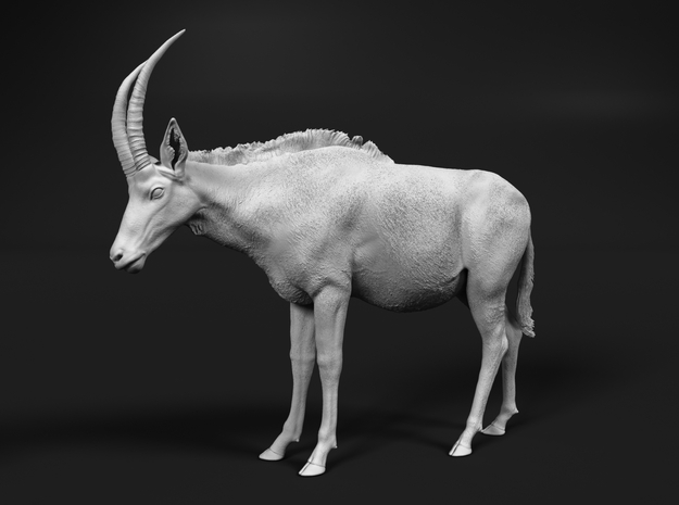 Sable Antelope 1:16 Standing Female 1 in White Natural Versatile Plastic