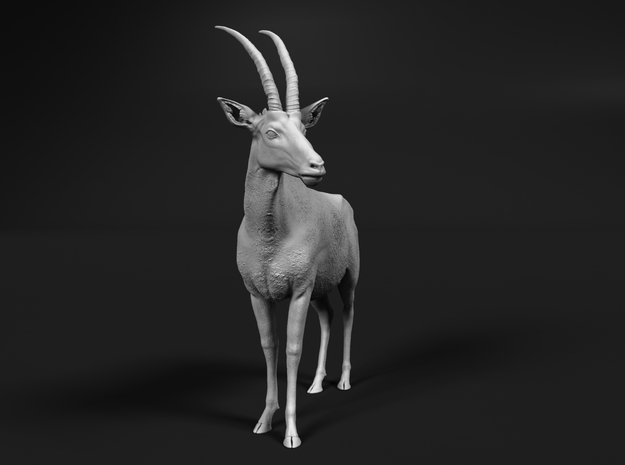 Sable Antelope 1:25 Standing Female 2 in White Natural Versatile Plastic