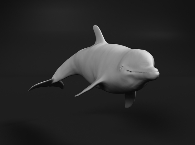 Bottlenose Dolphin 1:120 Swimming 1 in Tan Fine Detail Plastic