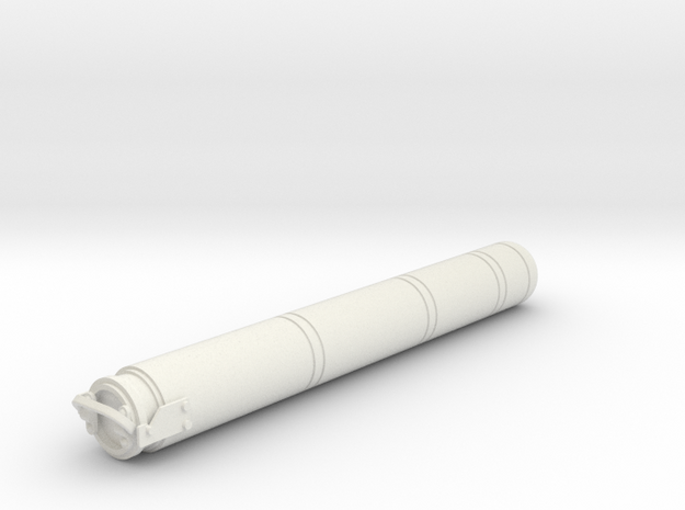 1:6 88mm shell container in White Natural Versatile Plastic
