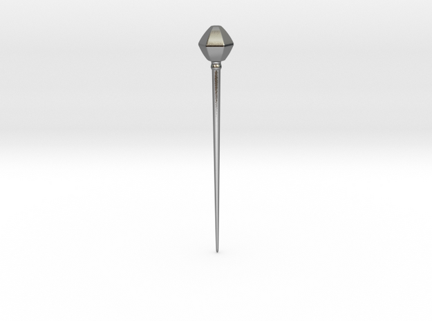 Facetted Biconical Pin from Skirpenbeck in Polished Silver