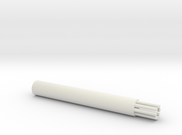 'N Scale' - 30" Column With Reinforcing in White Natural Versatile Plastic