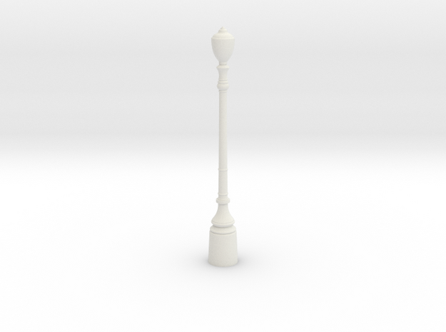 LAMP POST in White Natural Versatile Plastic