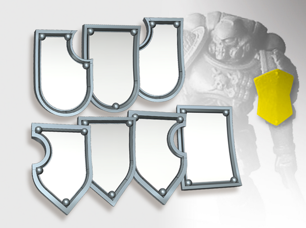 20x Shoulder Shield Variety Pack in Tan Fine Detail Plastic