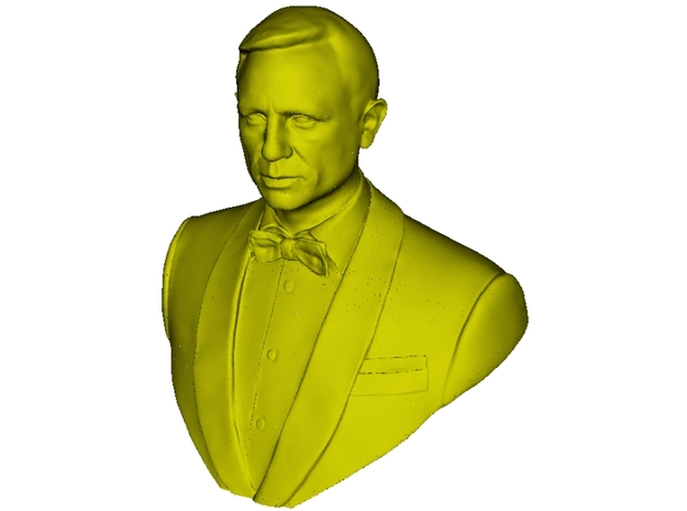 1/9 scale Daniel Craig as James Bond 007 bust in Tan Fine Detail Plastic