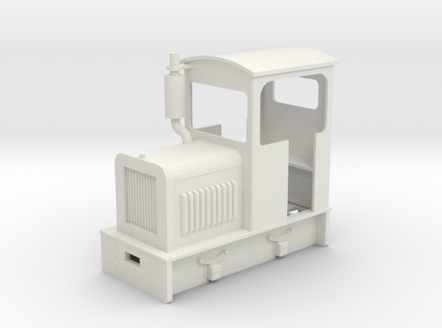 35:1 scale diesel Loco  in White Natural Versatile Plastic