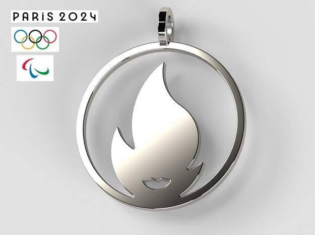 Paris 2024 Olympic Games in Polished Silver