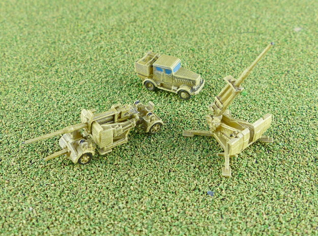 8,8cm Flak 41 Set 1/285 in Tan Fine Detail Plastic