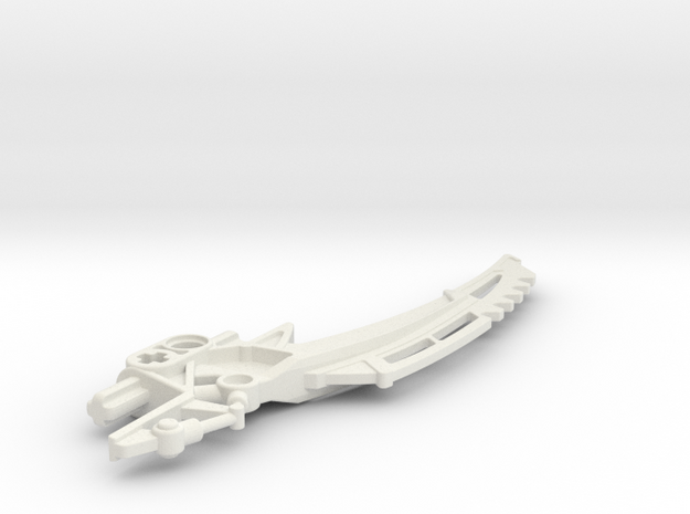 SID_W46_E Customized Scarab Shileld FOR Bionicle in White Natural Versatile Plastic
