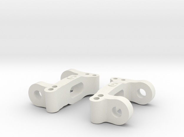MO30-2 - Tamiya TL-01 C-arm 6 degrees of caster in White Natural Versatile Plastic