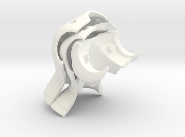 Hexon Armor+Collar VINTAGE/Origins in White Processed Versatile Plastic